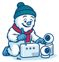 cartoon of frosty stem club